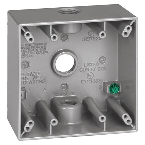 weatherproof 2-gang junction outlet box|two gang weatherproof box deep.